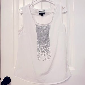 White Cynthia Rowley Tank Top